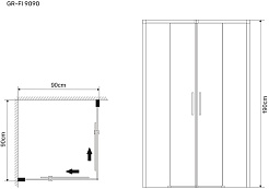 Grossman  Душевой уголок Fly GR-9090 – фотография-7
